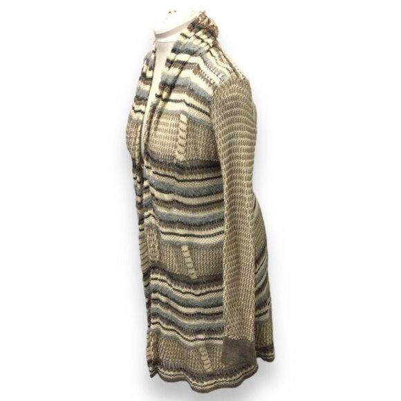 Kensie Women’s Open Front Longline Crochet Sweater Duster Cardigan, size M - Picture 3 of 9